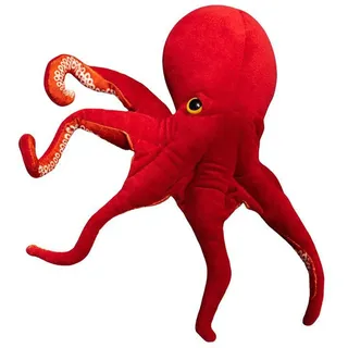 Champracer Oktopus Kuscheltier, Wende Oktopus, Oktopus Plüsch Stofftier, Weich und Bequem Oktopus Kissen, Geschenke für Kinder Jungen und Mädchen Krake Spielzeug (40 cm,Rot)