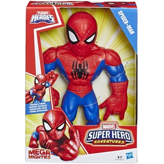 Hasbro Playskool Heroes,E4147ES0, Playskool Heroes Marvel Super Hero Adventures Mega Mighties Spider-Man, 25 cm große Actionfigur NA