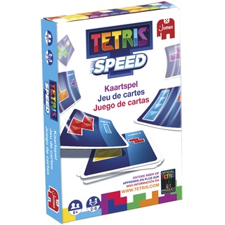 Jumbo 19846 Tetris Speed-Kartenspiel für Kinder ab 6 Jahren, bunt