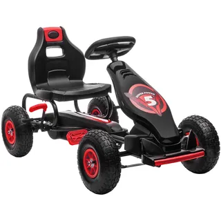 HOMCOM Go Kart mit verstellbarem Schalensitz 121L x 58B x 61H cm