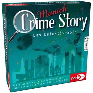 Noris 606201890 - Crime Story, Munich, Krimi-Kartenspiel, Detektiv-Spiel Das Detektiv-Spiel - Live-Krimi für Zuhause: Löst einen kniffligen Fall in