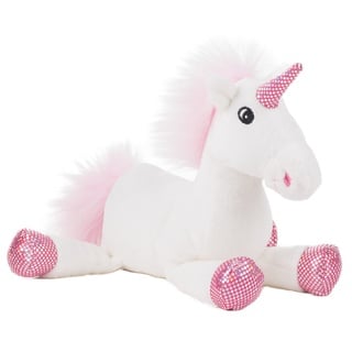 Schaffer Knuddel mich! 5521 Shiny Rudolf Schaffer Collection Plüsch Einhorn, Weiß/Pink, 22 cm