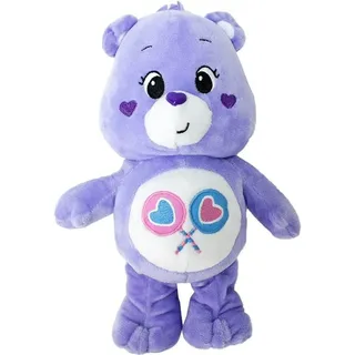 soma Kuscheltier Glücksbärchi Kuscheltier Care Bears Teile gern Bärchi lila XXL43cm (1-St), Super weicher Plüsch Stofftier Kuscheltier für Kinder zum spielen