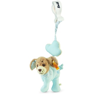 Steiff 240133 - Gute Nacht Hund Anhänger, Plüschtier, 12 cm, blau