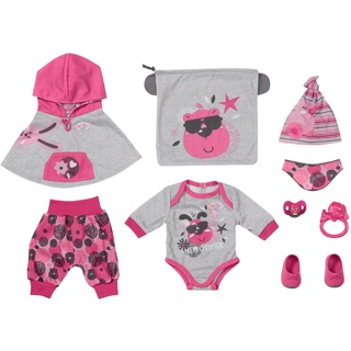 Zapf Creation BABY BORN Puppen Outfit Erstausstattung 43cm, rosa | grau