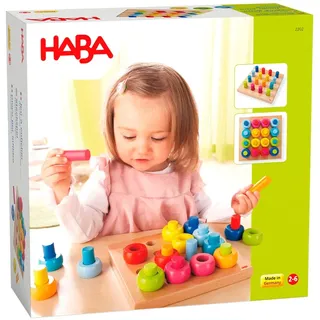 HABA Unisex Steckspielzeug Steckspiel Farbkringel 1er Pack