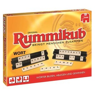 Jumbo Brettspiel 3469, Original Rummikub Wort, ab 7 Jahre, 2-4 Spieler