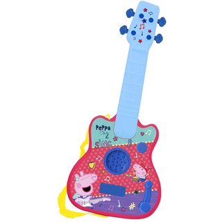 REIG Guitare 2346 Peppa Pig Kindergitarre, Rot