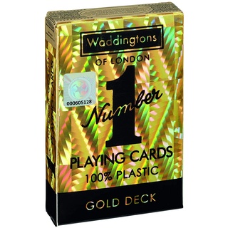 Winning Moves - Number 1 Spielkarten - Gold Deck - Kartenspiel gold - Alter 6+ - Deutsch