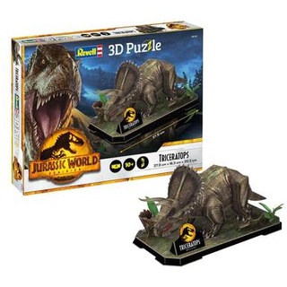 3D Puzzle, Jurassic World Dominion - Triceratops, 44 Teile, ab 10 Jahren