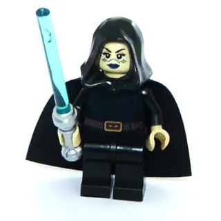 LEGO Star Wars: Minifigur Jedi Barriss Offee mit blauem Lichtschwert