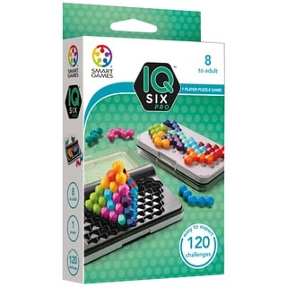 Smart Games - IQ Six Pro, Puzzle Game with 120 Challenges, 3 Playing Modes, 8+ Years