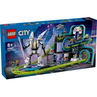 LEGO City 60421 Achterbahn mit Roboter Mech