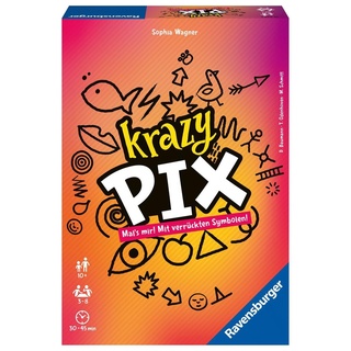 Ravensburger 26836 - Krazy Pix - Gesellschaftsspiel für die ganze Familie Spiel für Erwachsene und Kinder ab 10 Jahren Partyspiel für 3-8 Spieler ...