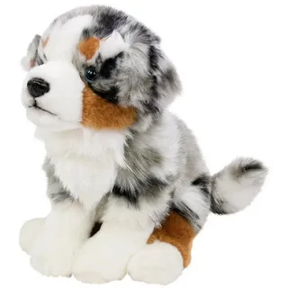 Teddys Rothenburg Kuscheltier Australian Shepherd sitzend grau-weiß-braun 30 cm Kuscheltier