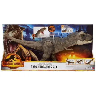 Mattel HDY55 - Jurassic World - Dominion - Tyrannosaurus Rex mit Sound, ca. 55 cm