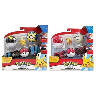 Pokémon 95283 PKW - Clip 'n' Go Poke Ball Gürtel Set (Sortiment), Mehrfarbig, M