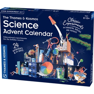 Thames & Kosmos - STEM: Adventskalender - Klassische Experimente: Chemie, Biologie & Physik - Science Kits für Erwachsene & Kinder, ab 8 Jahren - 661007