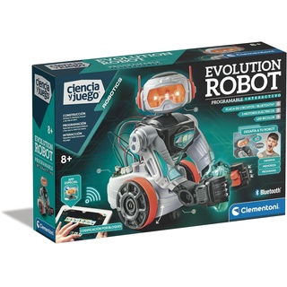 Clementoni Evolution Robot 2.0 Roboter zum Reiten und Spielen, mit dedizierter App, Robotik für Kinder ab 8 Jahren, Spielzeug auf Spanisch (55512)