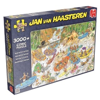 Jumbo Spiele Puzzle Jumbo Spiele 19017 Jan van Haasteren Wildwasser-Rafting 3000 Teile, 3000 Puzzleteile, Made in Europe bunt