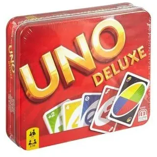 MATTEL K0888 MATTEL Games UNO Deluxe Kartenspiel in Metalldose