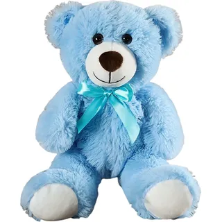 Teddybär-Plüschpuppe, umarmbares Stofftierspielzeug, PP-Baumwolle, Kinder, Weihnachtsgeschenk für Geburtstagsfeier, Valentinstag-Blau - Blau