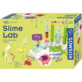 Kosmos 616878 Slime Lab Labor, Schleim selber Machen und erforschen Experimentier Set für Kinder mit mehrsprachiger Anleitung (DE, EN, FR, IT, ES, NL)