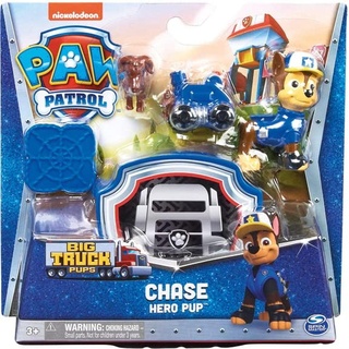 PSI Patrol, Big Truck Pups, Chase Figur mit Ansteckdrohne, Kommandozenter und Tierfreund, Spielzeug für Kinder ab 3 Jahren