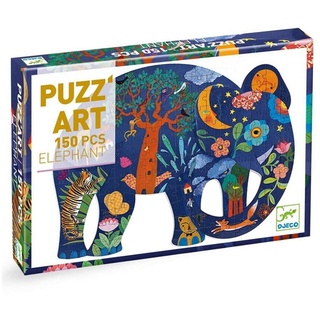 DJECO Spiel, DJ07652 Puzz`art - Elefant, 150 Teile