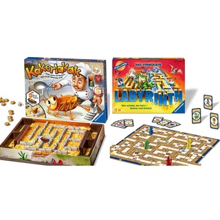 Ravensburger 22212 - Kakerlakak - Kinderspiel mit elektronischer Kakerlake für Groß und Klein 26955 Das verrückte Labyrinth - Spieleklassiker für 2-4 Personen ab 7 Jahren