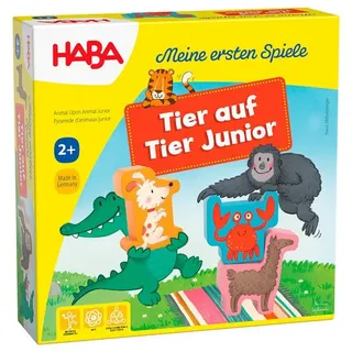 Haba Spiel, Meine ersten Spiele – Tier auf Tier Junior, unisex neutral bunt