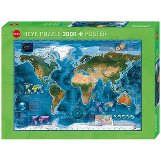 HEYE 2.000tlg. Puzzle "Satellite Map" - ab 14 Jahren