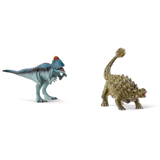 SCHLEICH 15020 Dinosaurs Spielfigur - Cryolophosaurus, Spielzeug ab 4 Jahren & 15023 Dinosaurs Spielfigur - Ankylosaurus, Spielzeug ab 4 Jahren