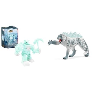 SCHLEICH 42546 Spielfigur - Eldrador Mini Creatures EIS-Roboter (Eldrador Creatures), Mix & 70147 Spielfigur - Eistiger, Mehrfarbig