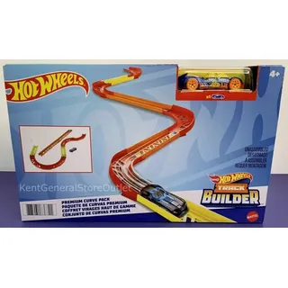 Hot Wheels GLC88 - Track Builder Unlimited Vielseitiges Kurven Set Zubehörteile, Spielzeug Autorennbahn ab 6 Jahren