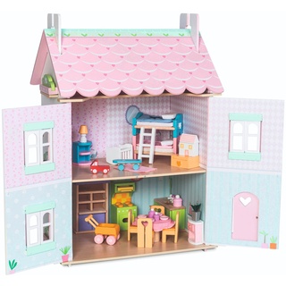Le Toy Van Puppenhaus - Sweetheart Haus incl. Möbel und Zubehör (LTH126)