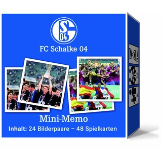 Teepe 22243 - FC Schalke 04 Mini-Memo, Kartenspiel