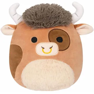 Squishmallows SQCR02407 - Shep der braune Stier 30 cm, offizielles Kelly Toys Plüsch, superweiches Kuscheltier