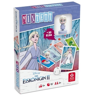 ASS Altenburger 22522240 Mixtett Disney Die Eiskönigin 2 Kartenspiel mit Spielfigur ELSA