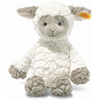 Steiff Kuscheltier Lita Lamm, Süßes Stofftier mit Kunststoffaugen, Kinder, Jungen & Mädchen, Soft Cuddly Friends, Plüschtier 30 cm, Weiß, 073427