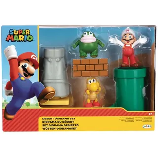 Jakks Pacific World of Nintendo Super Mario Diorama Set Wüste