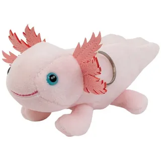 Uni-Toys Kuscheltier Schlüsselanhänger Axolotl 15 cm Plüschlurch