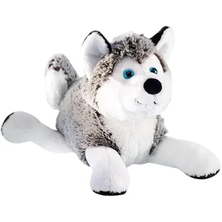 Schaffer Knuddel mich! 4740 Plüsch Hund Schlittenhund Husky, 18 cm, Grau/Weiß