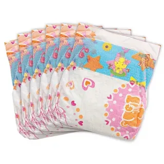 Doll diapers - 6 pieces 28-35 cm