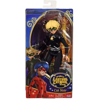 BANDAI - Miraculous Ladybug und Cat Noir - Puppe - Cat Noir- Adrien - 26 cm große artikulierte Ankleidepuppe - P50015