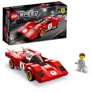 LEGO 76906 Speed Champions 1970 Ferrari 512 M Rennwagen Modellbauspielzeug aus Druckguss für Kinder