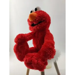 Sesamstrasse Kuscheltier Sesamstrasse Kuscheltier Elmo Kuscheltier Rot Plüsch Figur 35 cm (1-St), Super weicher Plüsch Stofftier Kuscheltier für Kinder zum spielen rot