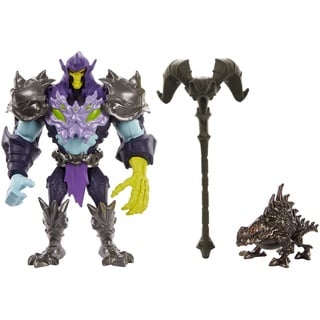 MOTU Savage Eternia Skeletor Actionfigur - Bewegliche Gelenke und Angriffsfunktion mit Federmechanismus, tolles Geschenk für Fans ab 4 Jahren, HLF52