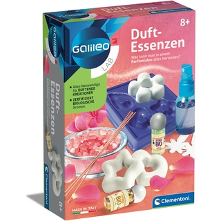 Clementoni Galileo Lab Duft-Essenzen - spannender Experimentierkasten für Zuhause mit wunderbar riechenden Düften & Parfüms - Spielzeug für Kinder ab 8 Jahren 59265