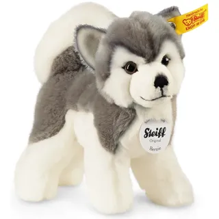 Steiff Kuscheltier Berny Husky, 17 cm grau